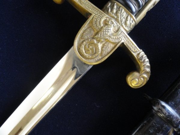 Rare Unattributed Lion Head Army Sword (#28104)